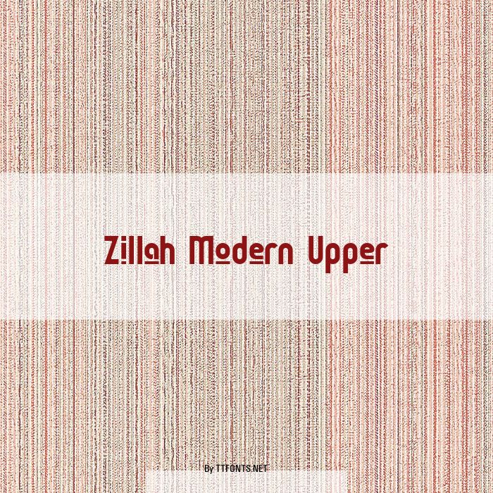 Zillah Modern Upper example